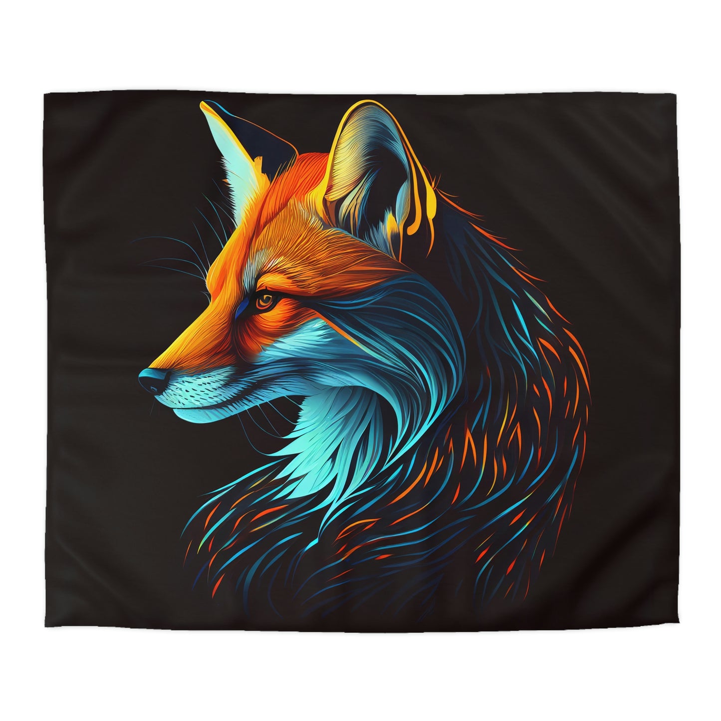 Mythic Fox Microfiber Duvet Cover