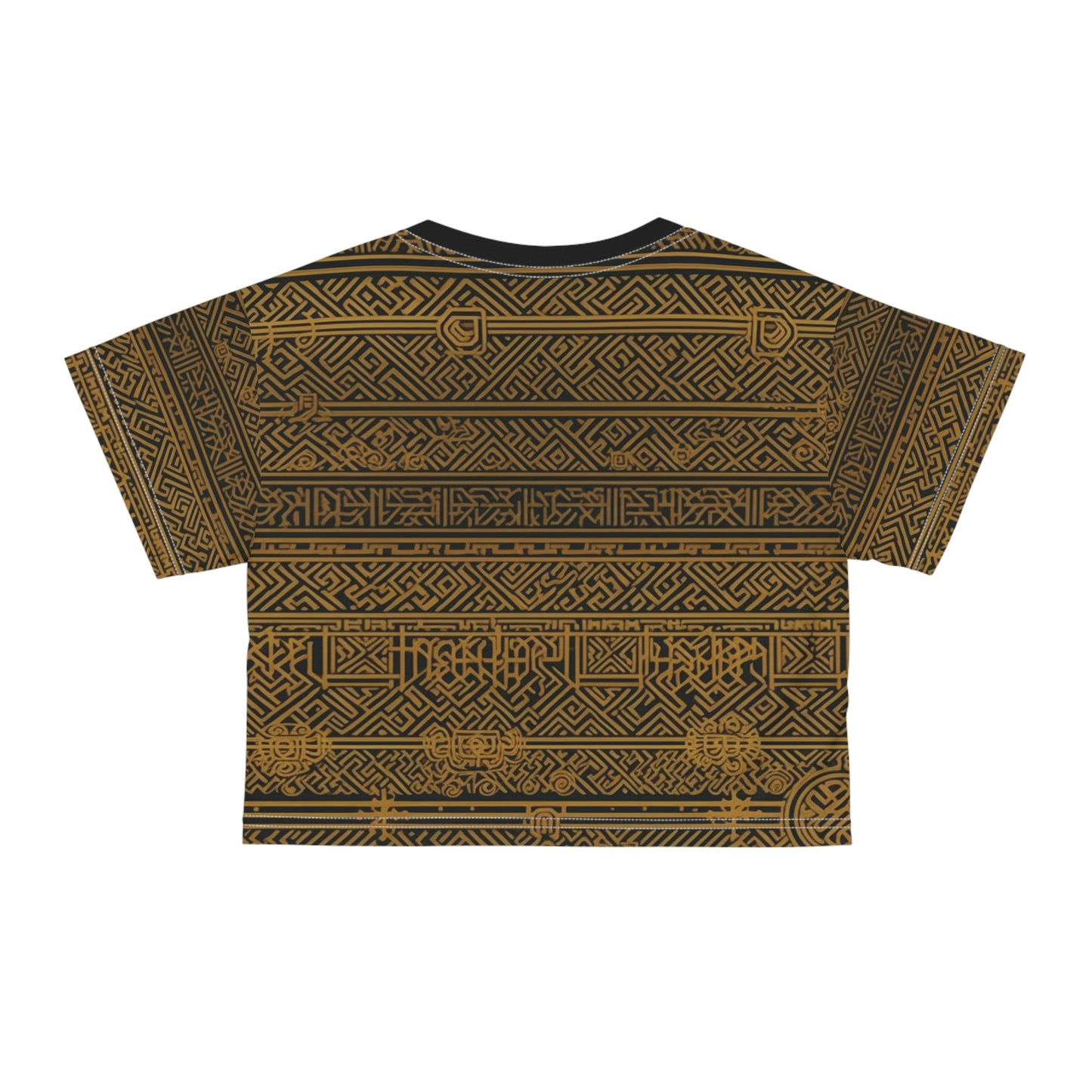 Golden Symbols Crop Tee