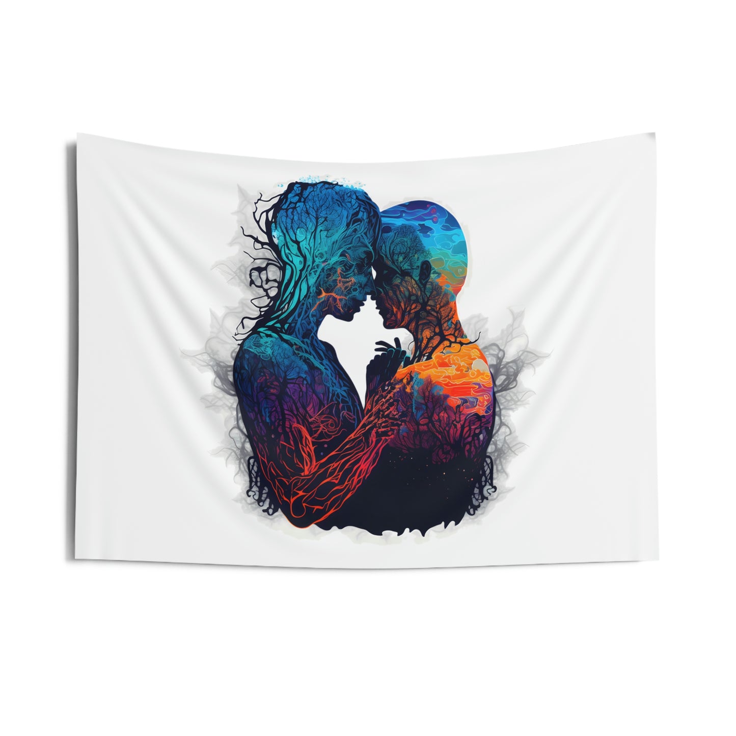 Spiritual Love Embrace - Indoor Wall Tapestry