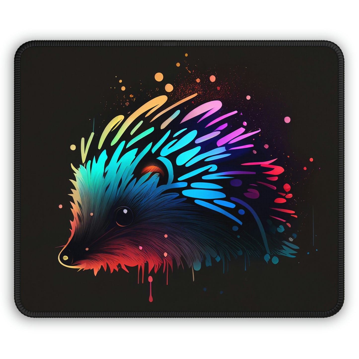 Neonpunk Hedgehog Gaming Mouse Pad