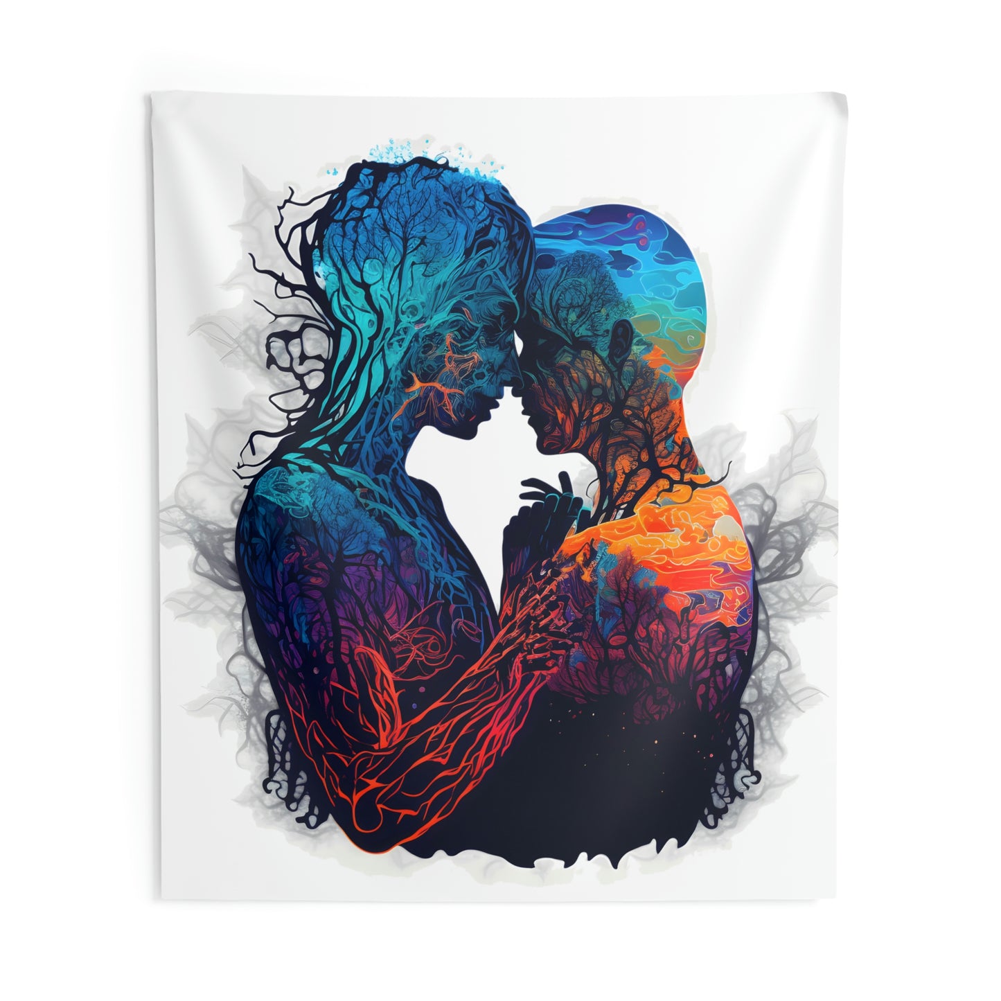 Spiritual Love Embrace - Indoor Wall Tapestry